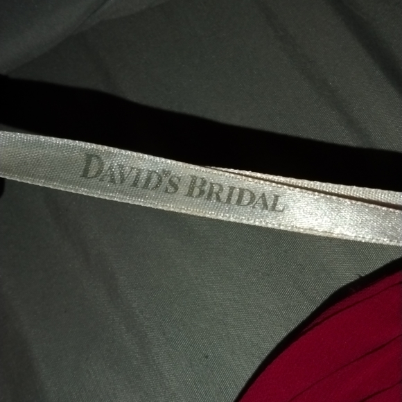 David's Bridal dress, size 16, candy apple red - Picture 2 of 3